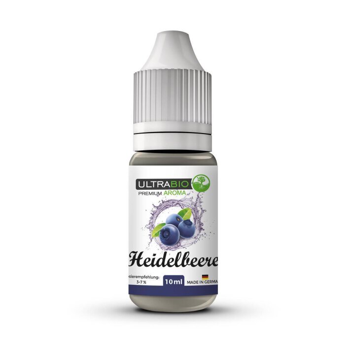 Ultrabio Heidelbeere 10 ml Aroma mit Banderole