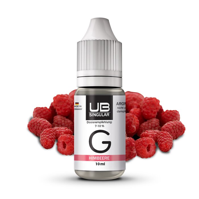 Ultrabio Singular G - Himbeere 10 ml Aroma mit Banderole