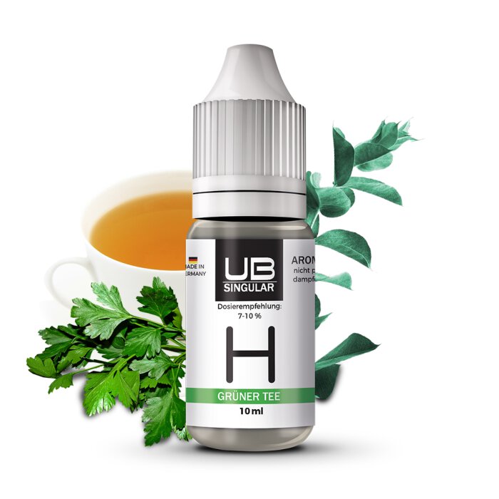 Ultrabio Singular H Grüner Tee 10 ml Aroma mit Banderole