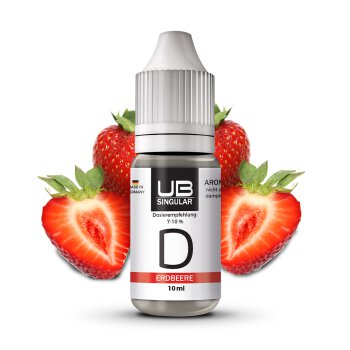 Ultrabio Singular D Erdbeere 10 ml Aroma mit Banderole
