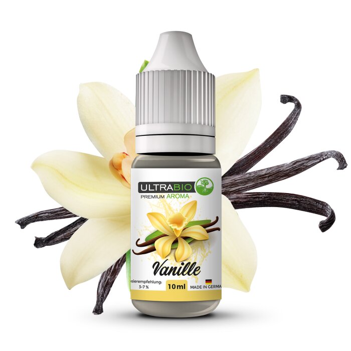 Ultrabio Vanille 10 ml Aroma mit Banderole