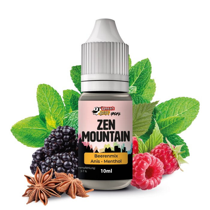 Urban Juice - Zen Mountain Aroma 10 ml mit Banderole