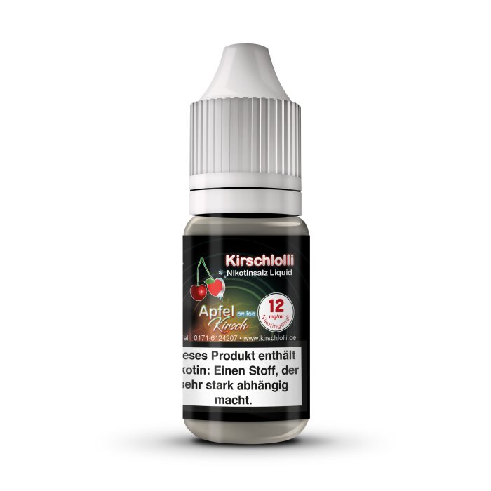Kirschlolli Apfel Kirsch on Ice Salzliquid 12 mg mit Banderole