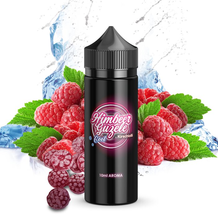 Himbeer-Guzele Cool by Kirschlolli 10 ml Aroma Longfill mit Banderole