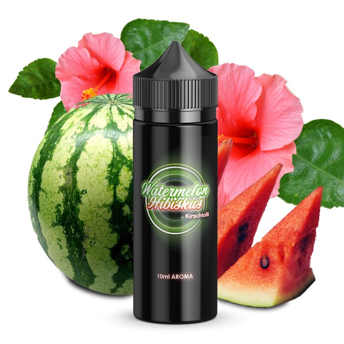 Kirschlolli Watermelon Hibiskus 10 ml Aroma Longfill mit Banderole