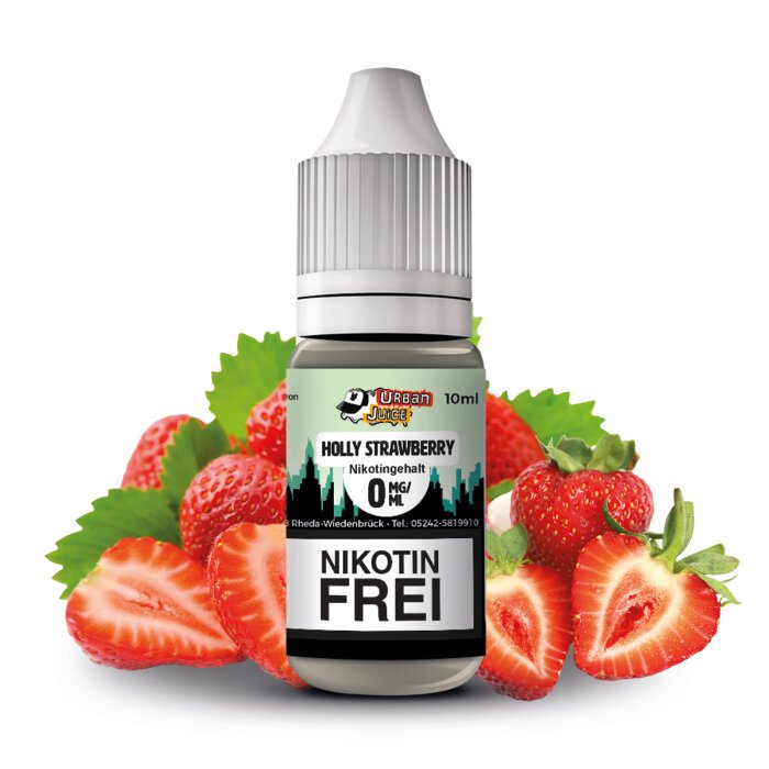 Urban Juice Holly Strawberry Liquid 0 mg mit Banderole
