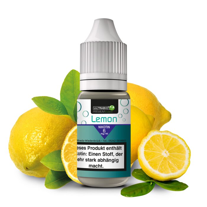 Ultrabio Lemon Liquid 10 ml 6 mg mit Banderole