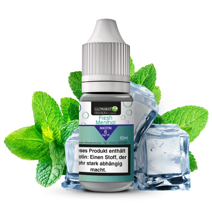Ultrabio Fresh Menthol Liquid10 ml 6 mg