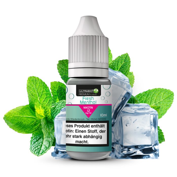 Ultrabio Fresh Menthol Liquid10 ml 12 mg