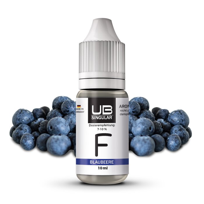 Ultrabio Singular F Blaubeere 10 ml Aroma mit Banderole