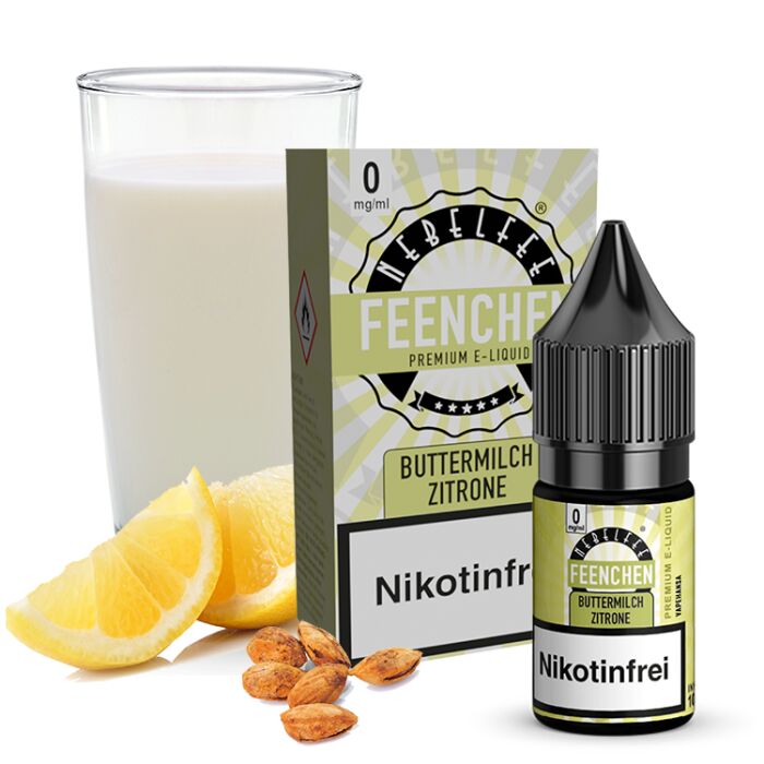 Nebelfee Buttermilch Zitrone Feenchen Liquid 10 ml 0 mg mit Banderole
