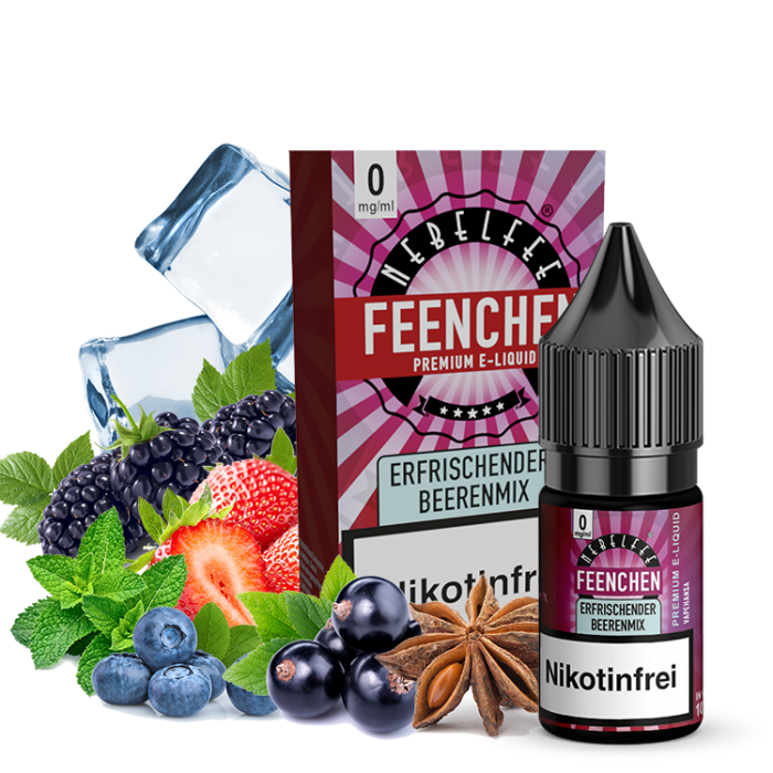 Nebelfee Erfrischender Beerenmix Feenchen Liquid 10 ml 0 mg mit Banderole
