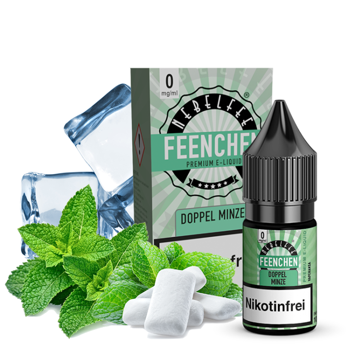 Nebelfee Doppel Minze Feenchen Liquid 10 ml 0 mg mit Banderole