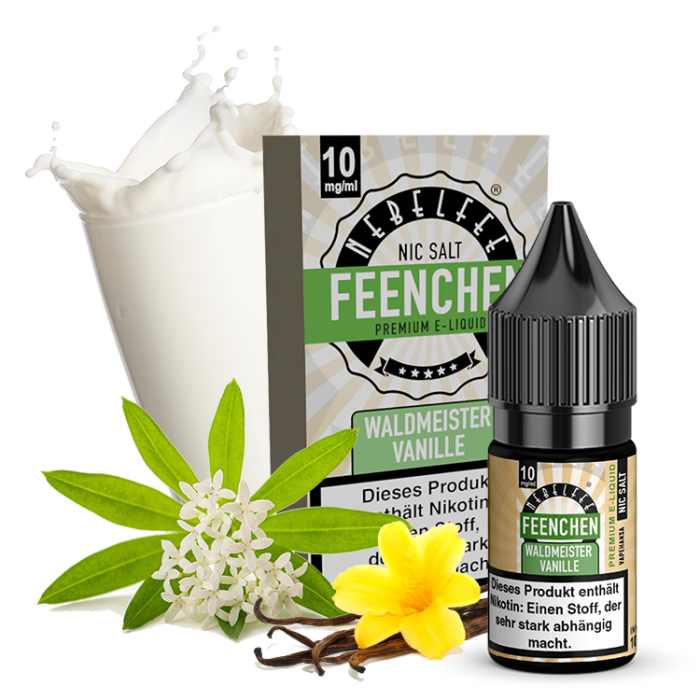 Waldmeister Vanille Feenchen Nicsalt Liquid 10 ml 10 mg mit Banderole