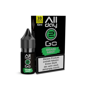 Allday2Go Brainmint Hybridliquid Nikotingehalt 10 mg/ml...