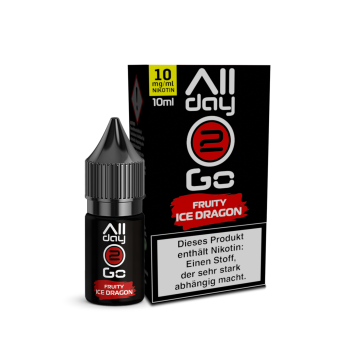 Allday2Go Fruity Ice Dragon Hybridliquid Nikotingehalt 10...