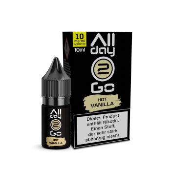 Allday2Go Hot Vanilla Hybridliquid Nikotingehalt 10 mg/ml...
