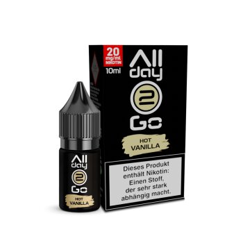 Allday2Go Hot Vanilla Hybridliquid Nikotingehalt 20 mg/ml...