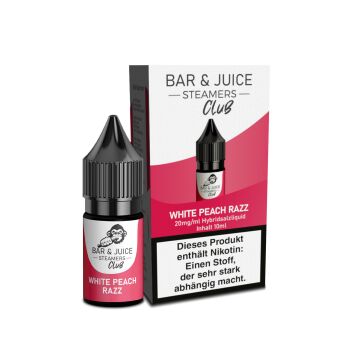 Steamers Club White Peach Razz Hybridliquid Nikotingehalt...