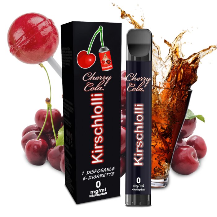 Kirschlolli Cherry Cola Disposable 2 ml mit Kindersicherung 0 mg