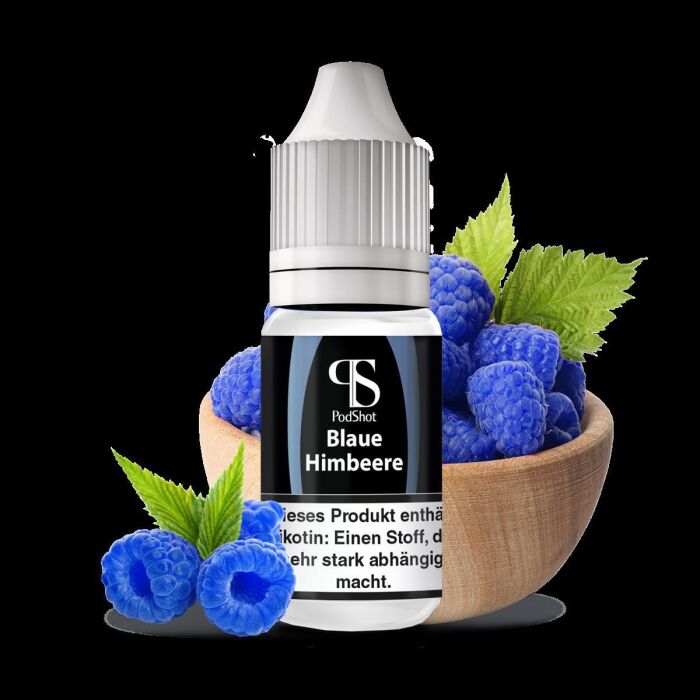 Podshot Hybridsalz 10 ml Flasche Blaue Himbeere  20 mg