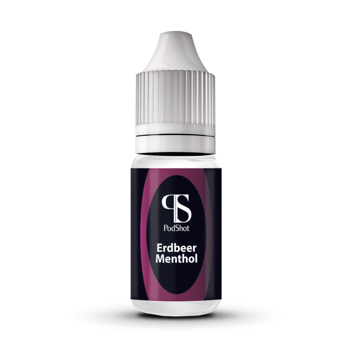 Podshot Liquid 10 ml Flasche Erdbeer Menthol 0 mg