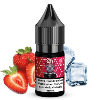 OWL SALT Nikotinsalzliquid Strawberry Ice 10 ml 20 mg