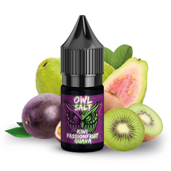 OWL SALT Nikotinsalzliquid Kiwi Passionfruit Guava 10 ml 10 mg
