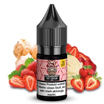 OWL SALT Nikotinsalzliquid Strawberry Ice Cream 10 ml 10 mg