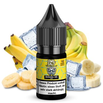 OWL SALT Nikotinsalzliquid Banana Ice 10 ml 10 mg