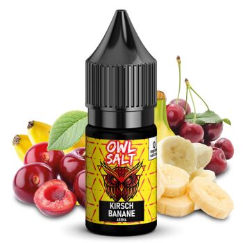 OWL SALT Liquid Kirsch Banane 10 ml 0 mg