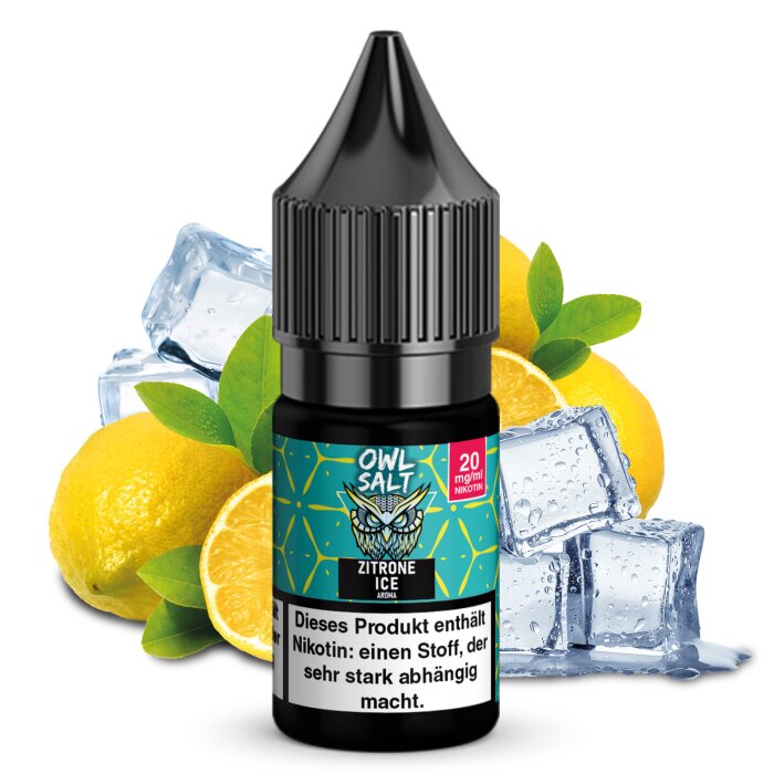 OWL SALT Nikotinsalzliquid Zitrone Ice 10 ml 20 mg
