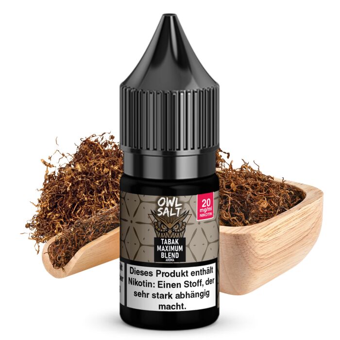 OWL SALT Nikotinsalzliquid Tabak Maximum Blend 10 ml 20 mg