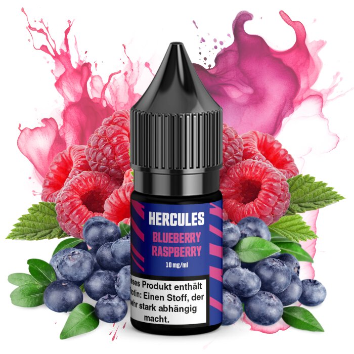 Hercules Nikotinsalzliquid Blueberry Raspberry 10 ml 10 mg