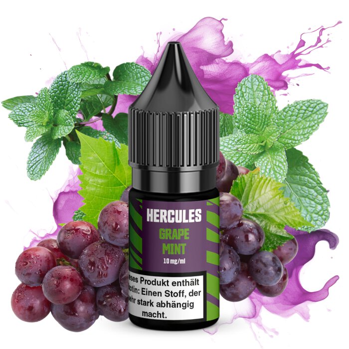 Hercules Nikotinsalzliquid Grape Mint 10 ml 10 mg