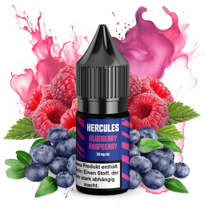 Hercules Nikotinsalzliquid Blueberry Raspberry 10 ml 20 mg
