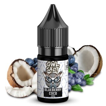 OWL SALT Nikotinsalzliquid Blueberry Coco 10 ml 0 mg