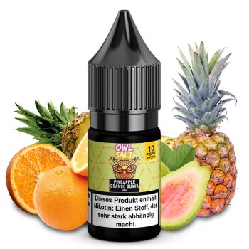OWL SALT Nikotinsalzliquid Pineapple Orange Guava 10 ml...