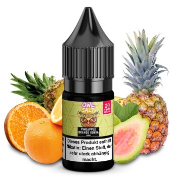 OWL SALT Nikotinsalzliquid Pineapple Orange Guava 10 ml...