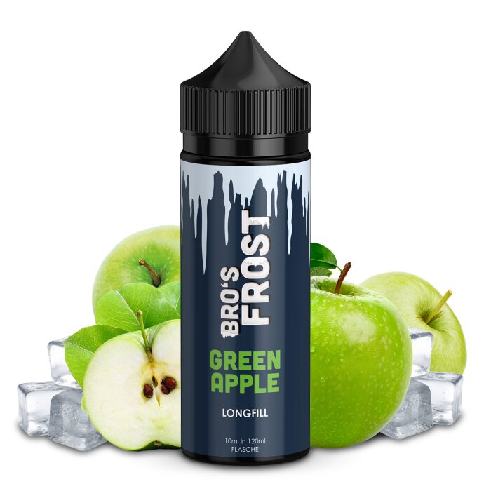 The Bros Frost Green Apple 10 ml in 120 ml Flasche