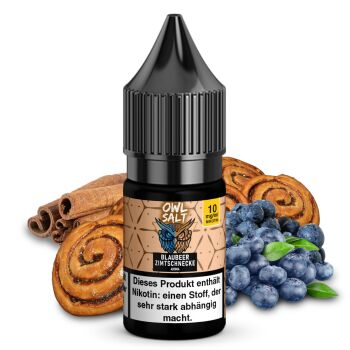 OWL SALT Nikotinsalzliquid Blaubeer Zimtschnecke 10 ml 10 mg