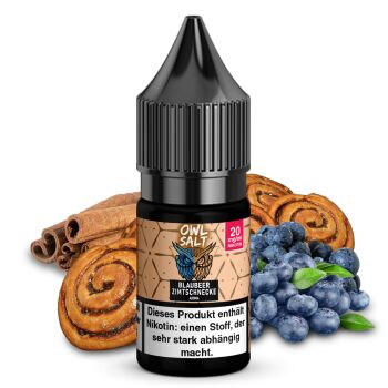 OWL SALT Nikotinsalzliquid Blaubeer Zimtschnecke 10 ml 20 mg
