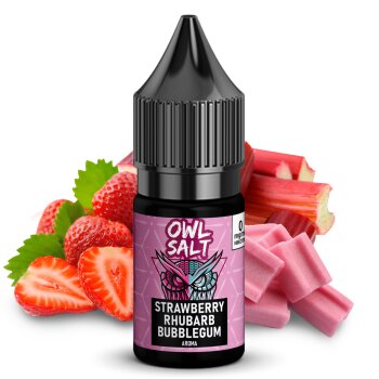 OWL SALT Nikotinsalzliquid Strawberry Rhubarb Bubblegum...
