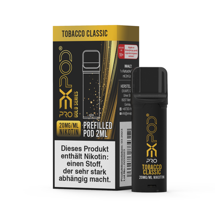 Expod Pro POD 20mg Gold Serie Tobacco Classic