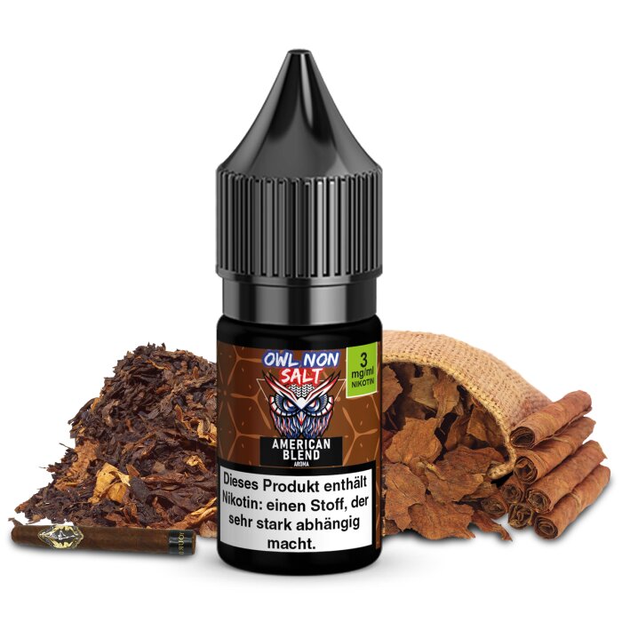 OWL Non SALT Liquid American Blend 10 ml