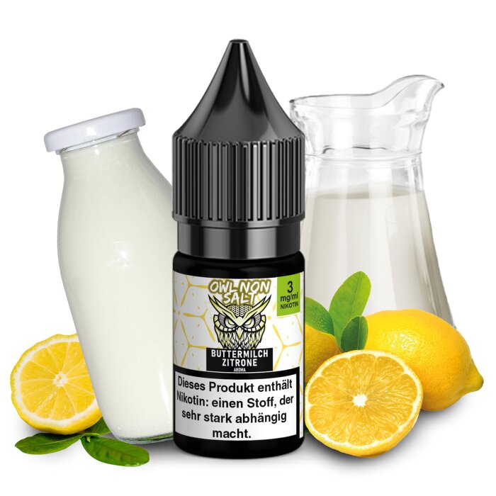 OWL Non SALT Liquid Buttermilch Zitrone 10 ml