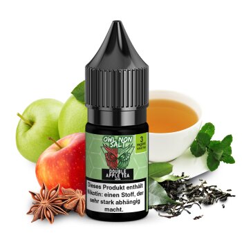 OWL Non SALT Liquid Double Apple Tea 10 ml