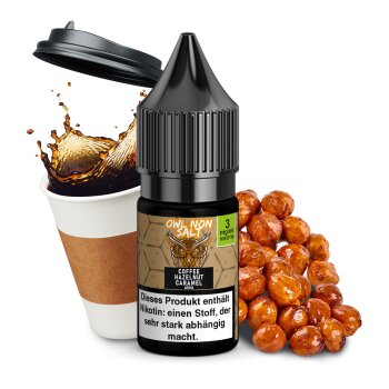 OWL Non SALT Liquid Coffee Hazelnut Caramel 10 ml