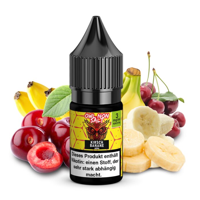 OWL Non SALT Liquid Kirsch Banane 10 ml 3 mg
