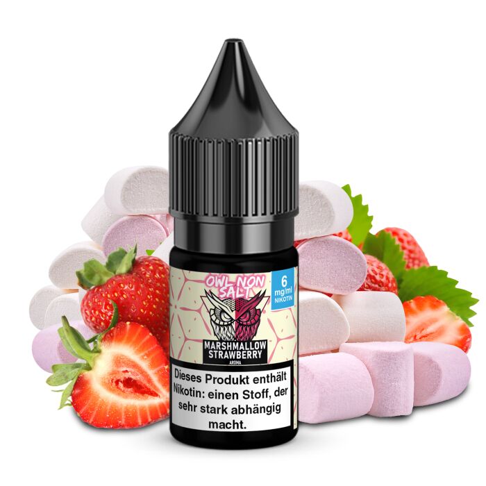 OWL Non SALT Liquid Marshmallow Strawberry 10 ml 6 mg